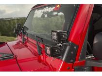 This Dual A-Pillar Light Mount from Rugged Ridge Fits 97-06 Jeep Wrangler TJ/Lj. Rugged Ridge