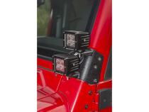 This Dual A-Pillar Light Mount from Rugged Ridge Fits 97-06 Jeep Wrangler TJ/Lj. Rugged Ridge