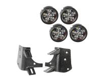 Light Kit Dual A-Pillar 3.5 Inch Round 97-06 Jeep Wrangler TJ/LJ Rugged Ridge