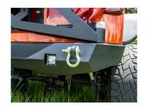 XOR Bumper Rr W/Tire Carrier Black Jeep Rugged Ridge