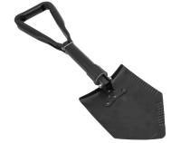 Recovery Shovel Heavy Duty Tri-Fold Black Universal Rugged Ridge