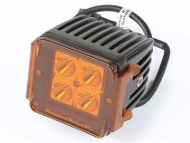 Light Cover 3 Inch Square Amber Rugged Ridge