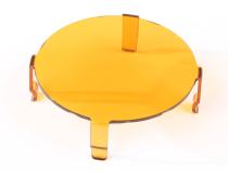 Light Cover 3.5 Inch Round Amber Rugged Ridge