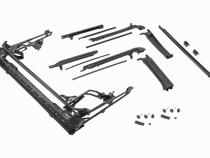 Jeep JK Full Hardware Top Tinted Glass 10-18 Wrangler JK 4 Door Black MasterTwill MasterTop