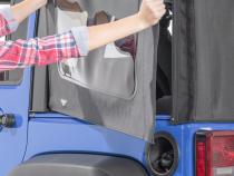 Jeep Wrangler Replacement Window For 07-18 Wrangler JK 4 Door Mopar Factory Top Drivers Side Diamond MasterTop