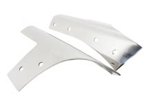 Jeep JK Windshield Supports Pair 07-18 Wrangler JK Polished Silver Kentrol