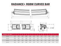 Radiance Plus Curved 30 Inch RGBW Light Bar RIGID Industries