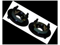 Backing Plate Set for 93-98 Jeep ZJ Gr. Cherokee w/ D35 Rear Axle w/ Disc Brakes Crown Automotive