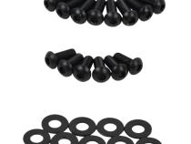 Jeep TJ Hood Hinge Pair 97-06 Wrangler TJ Powdercoat Black Kentrol