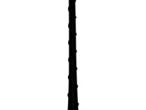 8 Inch Long Antenna Mast for Select 2011+ Jeep WK, KK, MP Models Crown Automotive