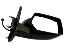 Black ; Right Power, Heated, Manual Folding Mirror for 11-15 Jeep MK Patriot Crown Automotive