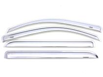Ventvisor Deflector for 2011-2017 Jeep Compass/Compass Latitude/Compass North Chrome Outside Mount 4 Piece AVS