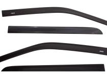 Ventvisor Deflector for 2007-2018 Jeep Wrangler and More Matte Black Low Profile Outside Mount 4 Piece AVS