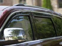 Ventvisor Deflector for 2011-2021 Jeep Grand Cherokee Laredo and More Smoke w/Chrome Trim Low Profile 4 Piece AVS