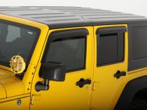 Ventvisor Deflector for 2007-2018 Jeep Wrangler and More Smoke Outside Mount 4 Piece AVS