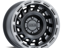 Aluminum Wheels 18x9 Halo 957BS Satin Black Silver Ring 18 Offset 8 on 180 Bolt Pattern 130.81 Bore Raceline