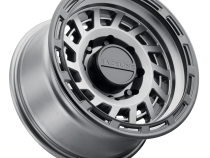 Aluminum Wheels 17x8.5 Halo 957GB Gunmetal Gray Black Ring 0 Offset 6 on 139.7 Bolt Pattern 106.1 Bore Raceline