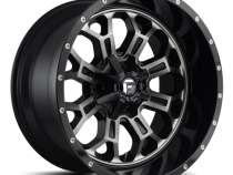 Aluminum Wheels 18X9 Crush D561 8 On 165.1 Gloss Black Double Dark Tint Machined Face 125.2 Bore 20 Offset 8 Spoke Fuel Off Road Wheels