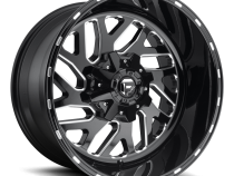 Aluminum Wheels 24X12 Triton D581 5 On 127/5 On 139.7 Gloss Black/Milled 87.1 Bore -44 Offset Mesh Spoke Fuel Off Road Wheels