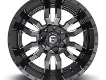 Aluminum Wheels 22X9.5 Sledge D595 8 On 165.1 Gloss Black Milled 125.1 Bore 20 Offset Fuel Off Road Wheels