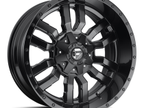 Aluminum Wheels 20X9 Sledge D596 8 On 170 Matte Black/Gloss Black Lip 125.1 Bore 1 Offset Fuel Off Road Wheels