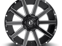 Aluminum Wheels 24X12 Contra D615 5 On 139.7/5 On 150 Gloss Black/Milled 110.3 Bore -44 Offset Multi Spoke Fuel Off Road Wheels