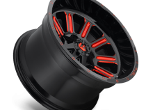Aluminum Wheels 15X8 Hardline D621 5 On 139.7 Gloss Black/Candy Red 108 Bore -18 Offset Fuel Off Road Wheels