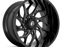 Aluminum Wheels 22X12 Runner D741 8 On 165.1 Gloss Black Milled 125.2 Bore -44 Offset Fuel Off Road Wheels