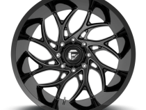 Aluminum Wheels 24X11 Runner D741 8 On 180 Gloss Black Milled 124.3 Bore 0 Offset Fuel Off Road Wheels