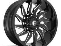 Aluminum Wheels 24X12 Saber D744 6 On 139.7 Gloss Black Milled 106.1 Bore -44 Offset Fuel Off Road Wheels