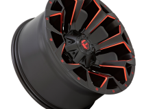 Aluminum Wheels 18X9 Assault D787 8 On 165.1 Matte Black Milled Red Tint 125.1 Bore 1 Offset Fuel Off Road Wheels