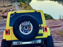 18-Up Jeep Wrangler JL 2/4 Door Comp Series Rear Stubby Bumper with Flush Mount Reverse Light Cutouts Excessive Industries