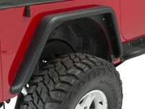 Jeep TJ Tube Fenders Rear 3 Inch Flare 97-06 Wrangler TJ Steel Black Textured Powdercoat Fishbone Offroad