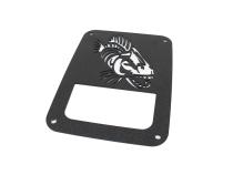 Jeep JK Tail Light Covers 07-18 Wrangler JK Black Textured Powdercoat Fishbone Offroad