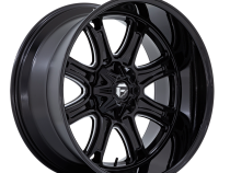 Aluminum Wheels 20X9 Darkstar FC853BE 8 On 180 Gloss Black Milled 124.2 Bore 1 Offset Fuel Off Road Wheels