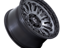 Aluminum Wheels 18X9 Rincon SBL FC857AB 8 On 180 Matte Gunmetal Gray Matte Black Lip 124.2 Bore 1 Offset Fuel Off Road Wheels