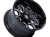 Aluminum Wheels 22X10 Scepter FC862 BE 8 On 170 Gloss Black Milled 125.1 Bore -18 Offset Fuel Off Road Wheels