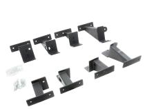 Dominator Xtreme D6 SideSteps With Frame Mounted Bracket Kit Textured Black 2020-2025 Jeep Gladiator Go Rhino