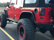 Aluminum Crusher 2 Inch Rear Fenders for Jeep JK / JKU Motobilt
