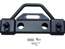 Front Bumper 2007-2018 JK Wrangler W/Shackle Mounts w/D-Rings HD Black RT Off Road