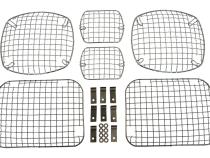 1987-1995 YJ Wrangler Headlamp/Tail Lamp/Turn Signal Guards Chrome RT Off Road