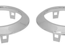 HVAC Vent Accents for Select 07-10 Jeep JK Wrangler Plastic, Chrome Finish RT Off Road