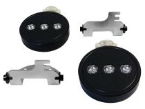 LED Fog Lamp Kit with H16 Connector for 10-18 Jeep JK Wrangler w/ Plastic Bumper RT Off Road
