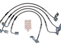Stainless Steel Brake Hose Kit for 07-10 Jeep JK Wrangler w/ Up to 6 inch Lift RT Off Road