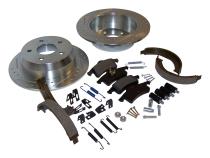 Rear Performance Brake Kit for Jeep WJ, WG, Drilled &amp;amp; Slotted Rotors &amp;amp; Hardware RT Off Road