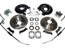 Brake Conversion Kit 1997-2006 TJ Wrangler Rotors/Pads/Calipers/Backing Plates/Parking Brake Shoes/Brake Hoses/Parking Brake Cables/Shaft Bearings/Seals Retaining Ring Hardware Dana 44 RT Off Road