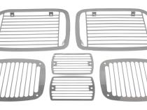 Headlight / Tail Light Guard Set 1987-1995 YJ Wrangler Billet Stainless Steel RT Off Road