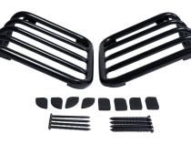 Tail Light Guard 2007-2018 JK Wrangler Black Powder Coated Stainless Steel w/2 Guards And Hardware RT Off Road