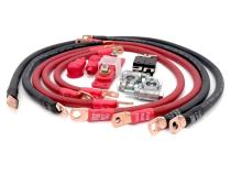 1999.5-2006 Jeep Wrangler TJ / LJ RHD Battery Cable Kit 4.0 Liter 2/0 Gauge Battery Cable Big7Kits