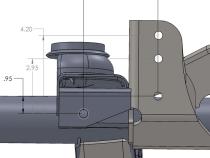 Raised Tracbar Bracket For TJ Front Axle Artec Industries